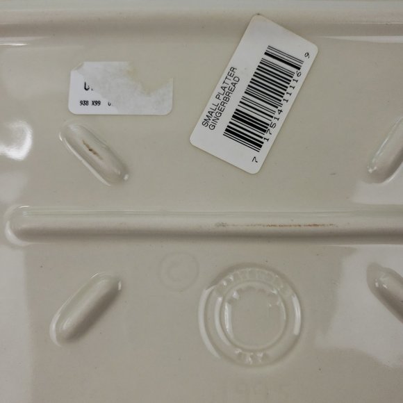 1995 Hartstone Gingerbread People Holiday 12.5 x 9.5 Small Platter - Picture 7 of 7